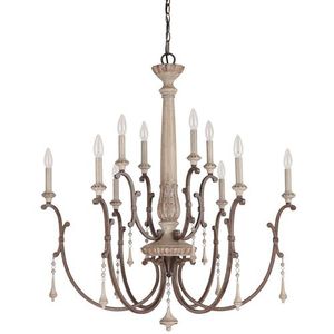 C4090FO Chateau Large Foyer Chandelier Chandelier - French Oak C4090FO Chateau Large Foyer Chandelier Chandelier - French Oak