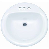  Rockaway Self Rimming Bathroom Sink - Biscuit