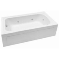  72" x 42" Whirlpool Bath - White