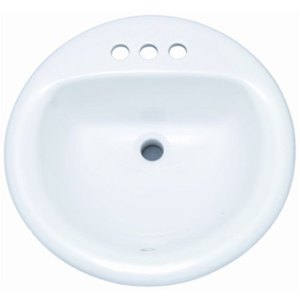 PF194RBS Rockaway Self Rimming Bathroom Sink - Biscuit