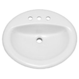 PF20178WH Rockaway Self Rimming Bathroom Sink - White PF20178WH Rockaway Self Rimming Bathroom Sink - White