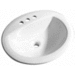 PROFLO PF19164WH White Self Rimming Bathroom Sink