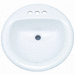 PROFLO PF194RBS Biscuit Self Rimming Bathroom Sink