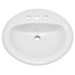 PROFLO PF20178WH White Self Rimming Bathroom Sink