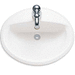 American Standard A0475047020 White Self Rimming Bathroom Sink