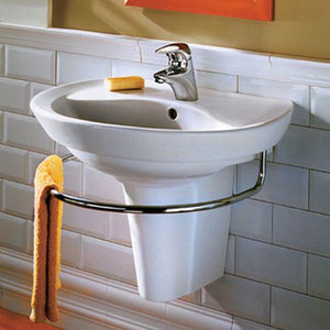 A0268144020 Ravenna Wall Hung Bathroom Sink - White
