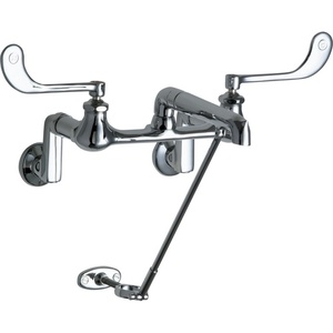 C814CP Wall Mount Kitchen Faucet - Polished Chrome