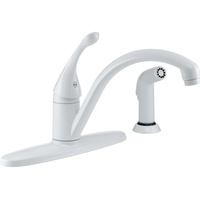  Collins Single Handle Kitchen Faucet - White