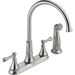 Delta Faucet D2497LFAR Arctic Stainless Two Handle Kitchen Faucet