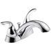 Delta Faucet D2523LFMPU Chrome 4'' Centerset Bathroom Sink Faucet