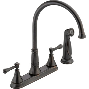 D2497LFRB Cassidy Two-Handle Kitchen Faucet - Venetian Bronze