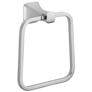 D75246 Tesla Towel Ring Bathroom Accessory - Chrome