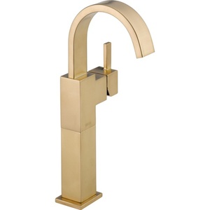 D753LFCZ Vero Vessel Filler Bathroom Faucet - Brilliance Champagne Bronze