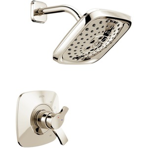 DT17252PN/DR10000UNBX Tesla Single Handle Shower Faucet - Brilliance Polished Nickel