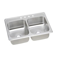Double Bowl Kitchen Sink 33'' x 21-1/4'' x 7'' Double Bowl Kitchen Sink 33'' x 21-1/4'' x 7''