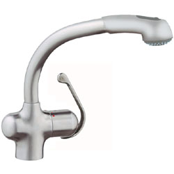  LadyLux Pull-Out Spray Kitchen Faucet - RealSteel