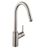  Talis S Pull-Out Spray Kitchen Faucet - Steel Optik