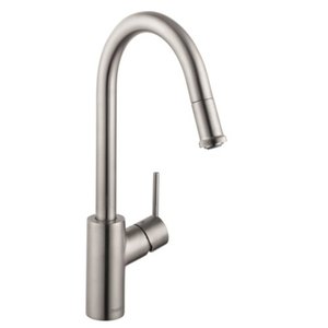 H14872801 Talis S Pull-Out Spray Kitchen Faucet - Steel Optik