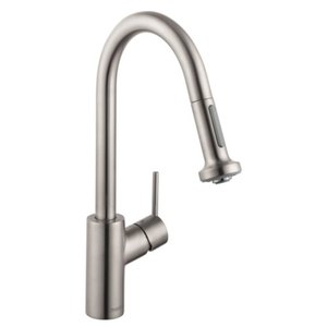 H14877801 Talis S2 Pull-Out Spray Kitchen Faucet - Steel Optik H14877801 Talis S2 Pull-Out Spray Kitchen Faucet - Steel Optik