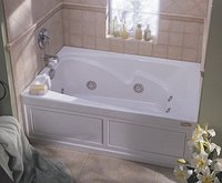  Cetra 60'' x 32'' Whirlpool Bath - White