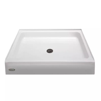  Cayman Single Threshold 48'' and Larger Shower Base - White