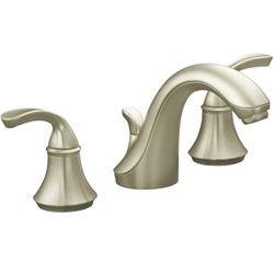  Forte Sculpted 8'' Widespread Bathroom Faucet - Vibrant Brushed Nickel