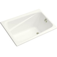  Greek Unique Size Soaking Tub - White