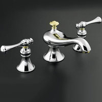  Revival 8'' Widespread Bathroom Faucet - Chrome / Polished Brass