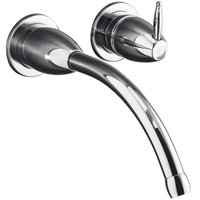  Falling Water Wall Mount Bathroom Faucet Bathroom Faucet - Polished Chrome