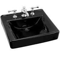  Soho Wall Hung Bathroom Sink - Black