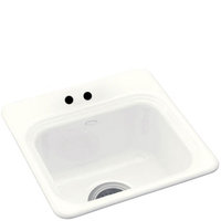  Northland Self-Rimming Cast Iron Bar Sink - White