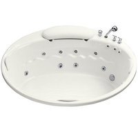  RiverBath Unique Size Whirlpool Bath - White