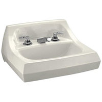  Kingston Wall Hung Bathroom Sink - Biscuit