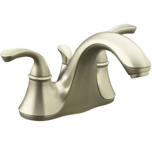 K10270-4-BN Forte Sculpted 4'' Centerset Bathroom Faucet - Vibrant Brushed Nickel