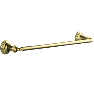 K10550-PB Devonshire Towel Bar Bathroom Accessory - Vibrant Polished Brass