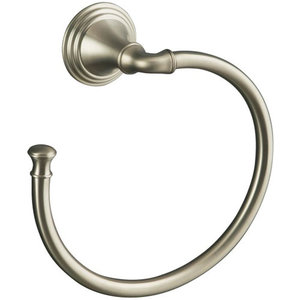 K10557-BN Devonshire Towel Ring Bathroom Accessory - Vibrant Brushed Nickel