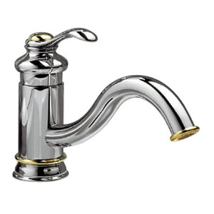 K12175-CB Fairfax Single Handle Kitchen Faucet - Chrome / Polished Brass