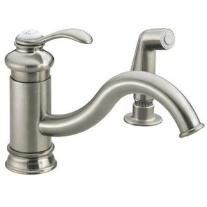 K12176-G Fairfax Single Handle Kitchen Faucet - Brushed Chrome