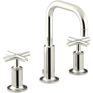 K14406-3-SN Purist 8'' Widespread Bathroom Faucet - Vibrant Polished Nickel