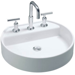 K2331-8-0 Chord Vessel Style Bathroom Sink - White