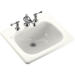 K2895-8-0 Tahoe Self Rimming Bathroom Sink - White K2895-8-0 Tahoe Self Rimming Bathroom Sink - White