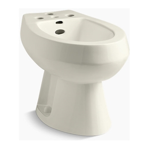 K4854-96 San Tropez Vertical Spray Style Bidet - Biscuit