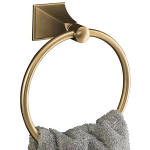 K487-BV Memoirs Stately Towel Ring Bathroom Accessory - Vibrant Brushed Bronze