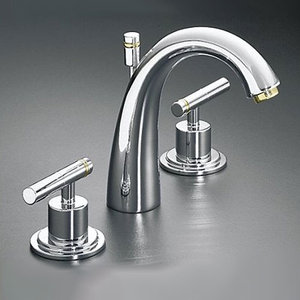 K8215-4-CB Taboret 8'' Widespread Bathroom Faucet - Chrome / Polished Brass K8215-4-CB Taboret 8'' Widespread Bathroom Faucet - Chrome / Polished Brass
