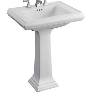 K2258-8-0 Memoirs Classic Pedestal Bathroom Sink - White