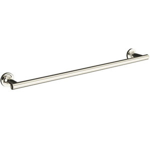 K14437-SN Purist Towel Bar Bathroom Accessory - Vibrant Polished Nickel