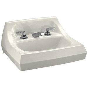 K2006-96 Kingston Wall Hung Bathroom Sink - Biscuit K2006-96 Kingston Wall Hung Bathroom Sink - Biscuit