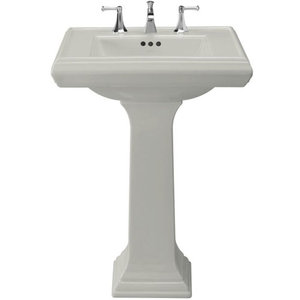 K2258-8-95 Memoirs Classic Pedestal Bathroom Sink - Ice Grey K2258-8-95 Memoirs Classic Pedestal Bathroom Sink - Ice Grey