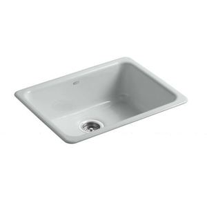 K6585-95 Iron/Tones White/Color Single Bowl Kitchen Sink - Ice Grey K6585-95 Iron/Tones White/Color Single Bowl Kitchen Sink - Ice Grey