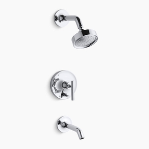 KT14420-4-CP Purist Tub & Shower Faucet Trim Trim Kit - Polished Chrome